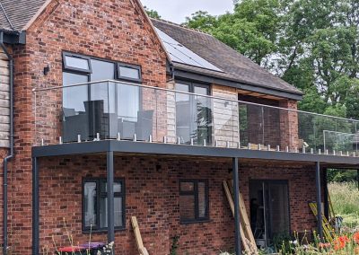Glass balustrade with Stainless handrail